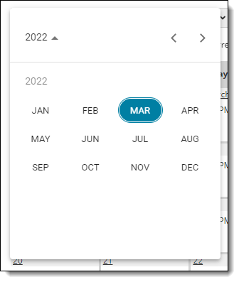 Calendar Date-picker for monthly view.